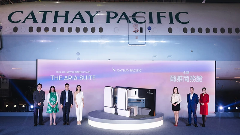 Evento de presentacin de la nueva Aria Suite de Cathay Pacific. Foto: Cathay Pacific